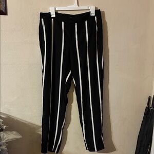 Banana Republic Black and White Striped Women's Pants Avery